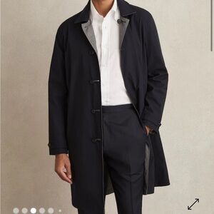 Reiss Men’s VITAL
REVERSIBLE MID-LENGTH COAT IN NAVY/GREY